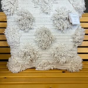 Thro by Marlo Lorenz Cream Textured Pillow